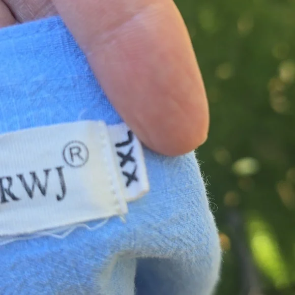 Floral Embroidered Women's Blouse in Blue - Picture 7 of 7